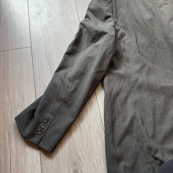 Brooks Brothers Blazer Sport Coat Jacket Men XL/2xl Gray Wool Plaid No Size Tag - Picture 16 of 16